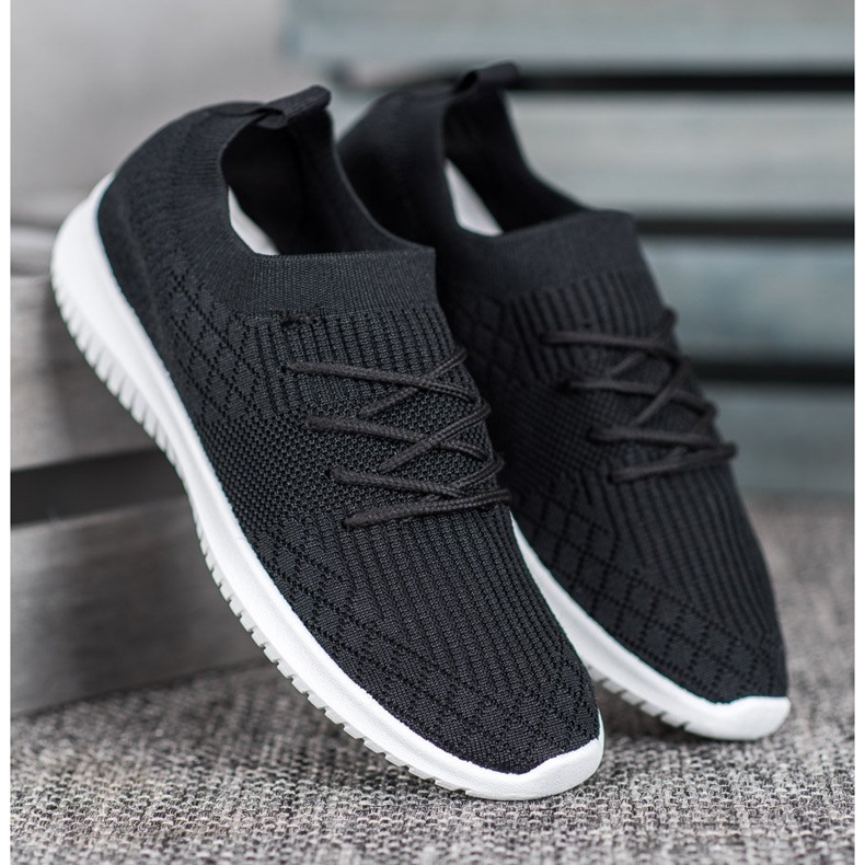 SHELOVET Scarpe sportive traforate nero 1