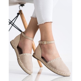 Goodin Espadrillas Beige Con Camoscio 2