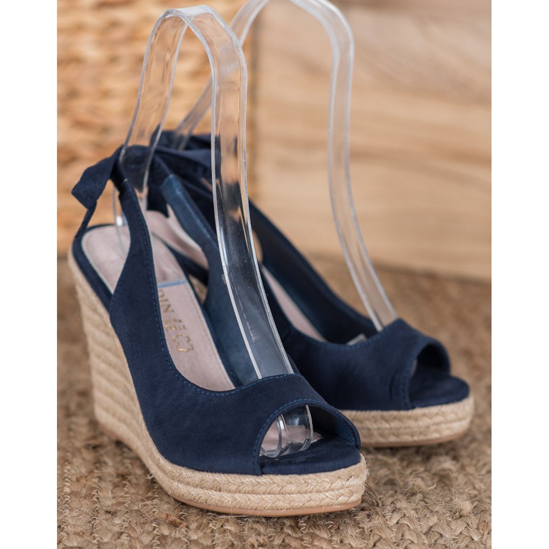 Goodin Sandali espadrillas allacciati blu navy 1