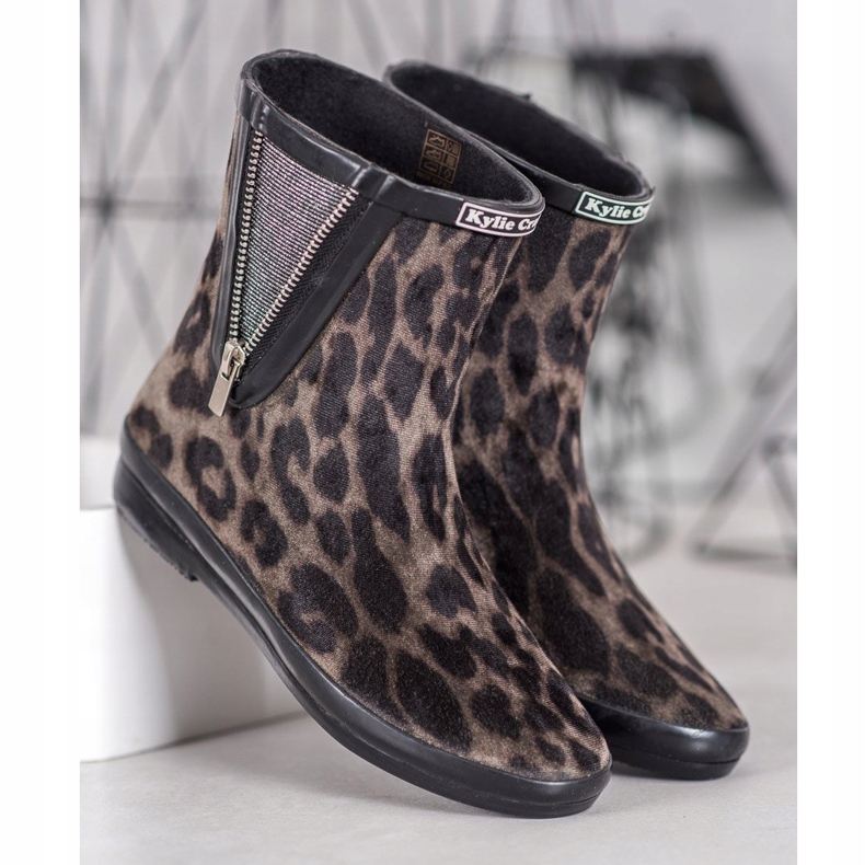 Kylie Galosce scamosciate con cerniera nero multicolore 1