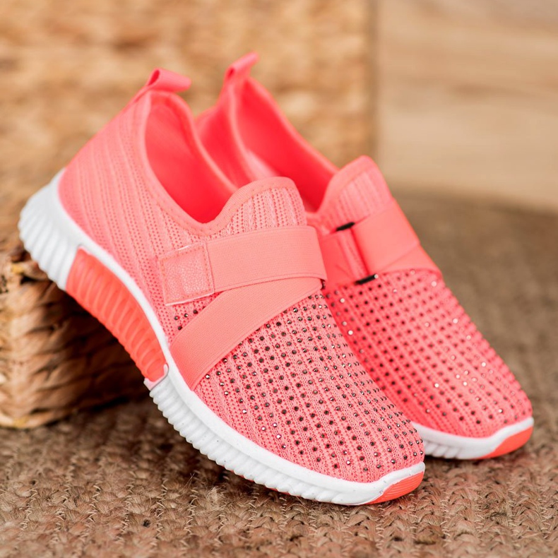 SHELOVET Slipon Rosa Con Cristalli multicolore 1