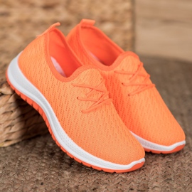 SHELOVET Scarpe sportive traforate arancioni arancia 1