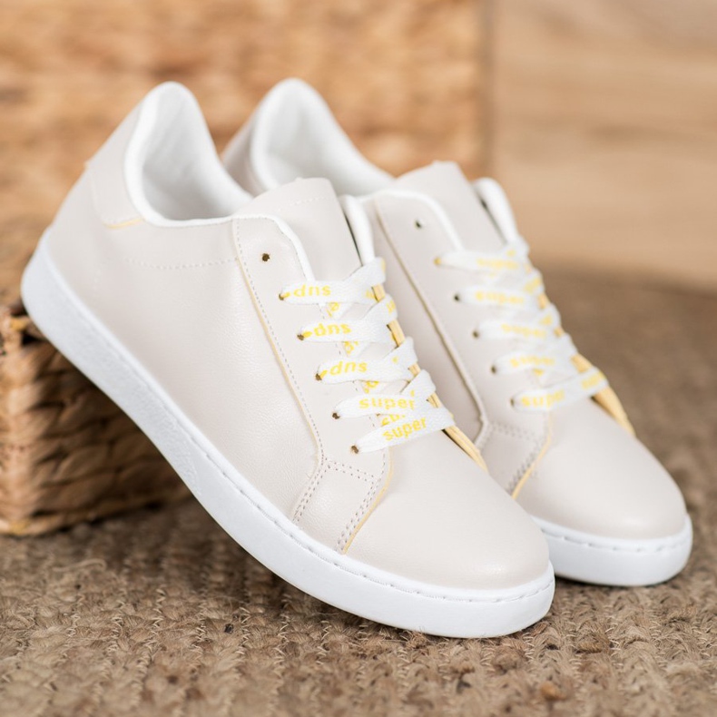 SHELOVET Scarpe super sportive marrone giallo 1