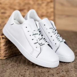 SHELOVET Scarpe super sportive bianco nero 1