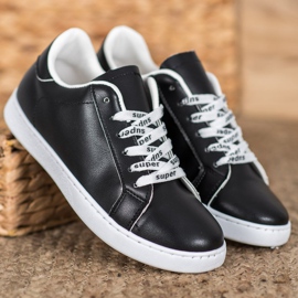 SHELOVET Scarpe super sportive bianca nero 2