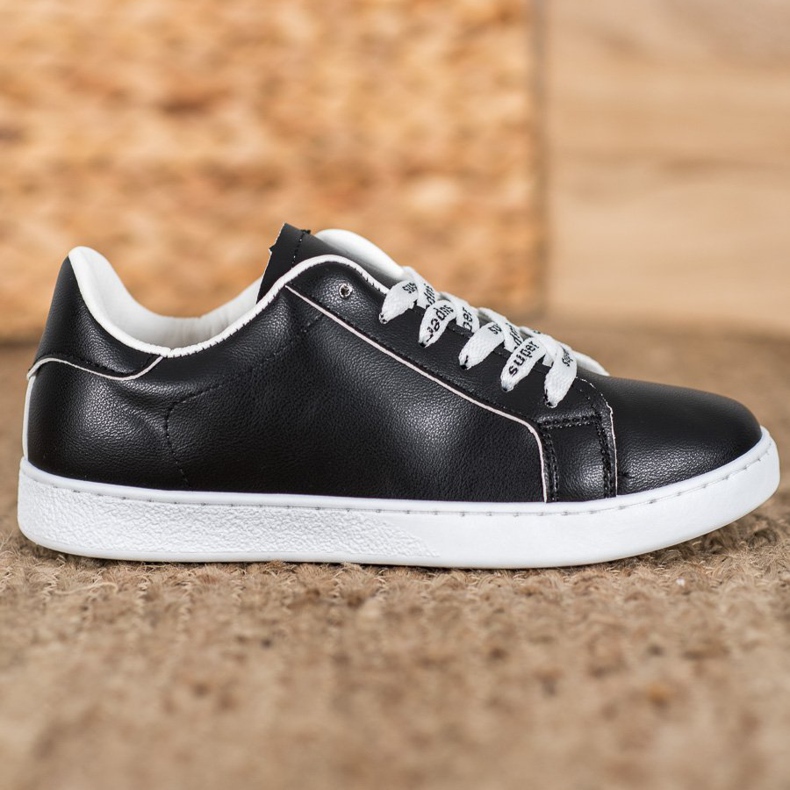 SHELOVET Scarpe super sportive bianca nero 1