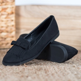 Coura Signori classici in pelle scamosciata nero 1