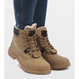 Stivali isolanti cammello D494C-8 marrone 2