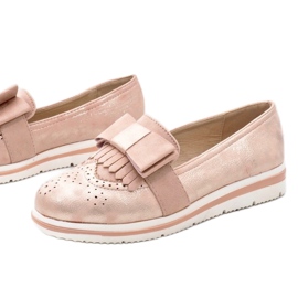 Scarpe rosa opache sulla zeppa YT-8 1
