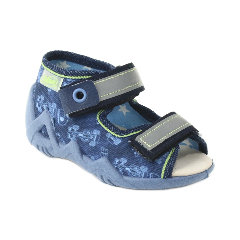 Scarpe da bambino Befado gialle 350P011 blu navy blu 1