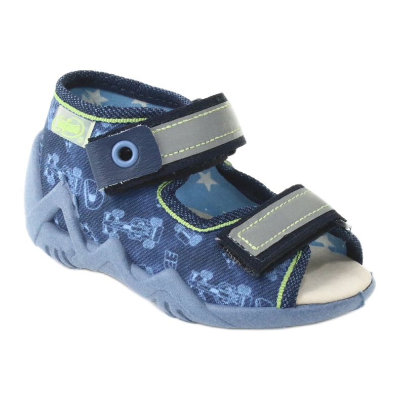 Scarpe da bambino Befado gialle 350P011 blu navy blu grigio verde 1