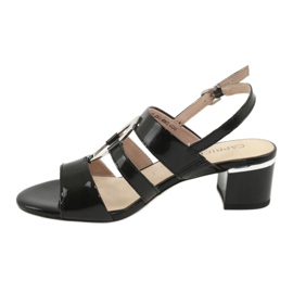 Sandali Caprice scarpe da donna con decorazione 28208 nero 2