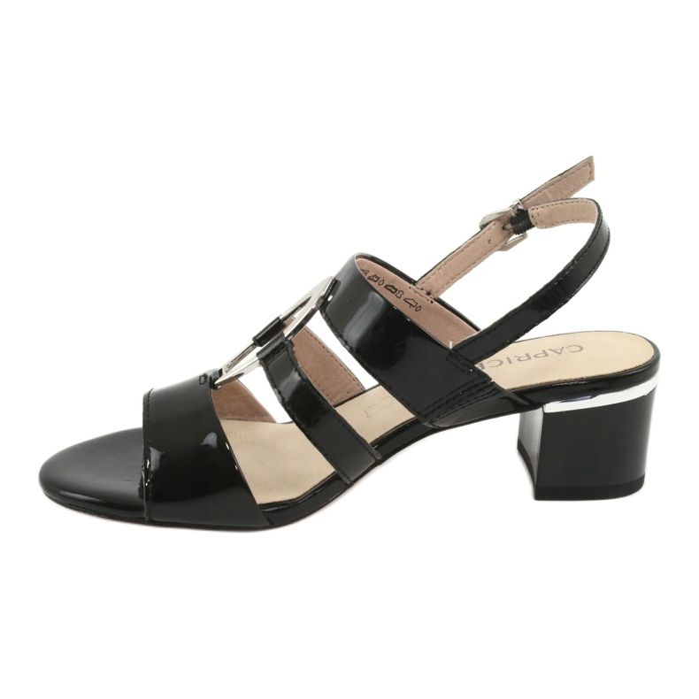Sandali Caprice scarpe da donna con decorazione 28208 nero 2