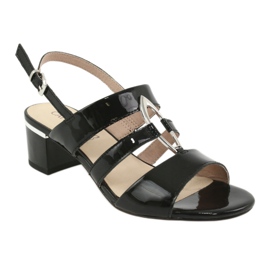 Sandali Caprice scarpe da donna con decorazione 28208 nero 1
