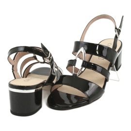Sandali Caprice scarpe da donna con decorazione 28208 nero 4
