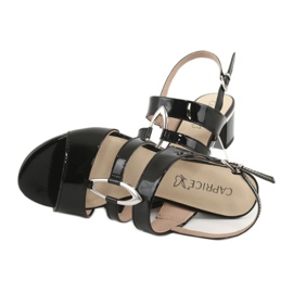 Sandali Caprice scarpe da donna con decorazione 28208 nero 5
