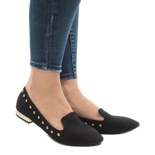 Mocassini ballerine ZHC-980 nere nero 2