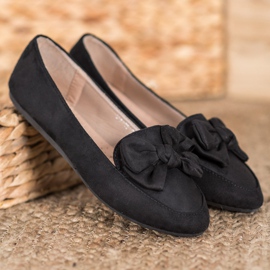 Ch. Creation Signori in pelle scamosciata con fiocco nero 1