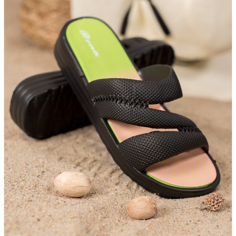 Bona Comode pantofole nere nero 1