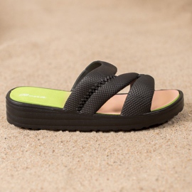 Bona Comode pantofole nere nero 2