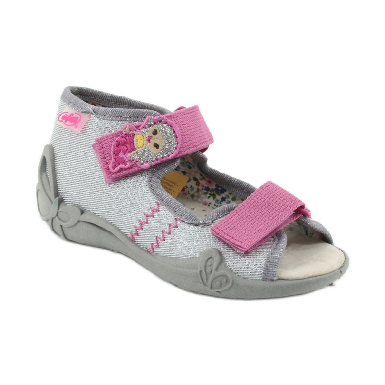 Scarpe da bambino gialle Befado 342P012 rosa grigio 2