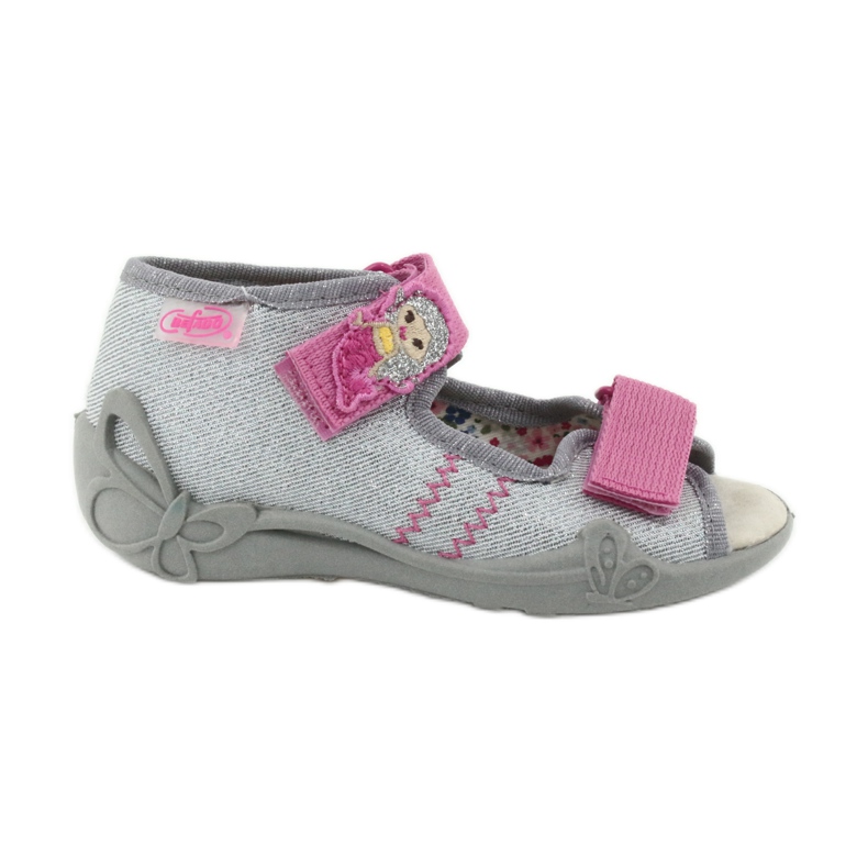 Scarpe da bambino gialle Befado 342P012 rosa grigio 1