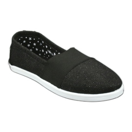 Wishot Sneaker nere e sciatte brillanti per ragazze 44-053 nero 1