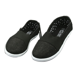 Wishot Sneaker nere e sciatte brillanti per ragazze 44-053 nero 2