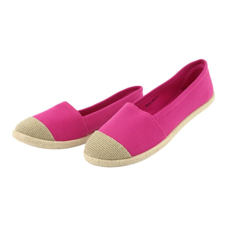 Wishot 32-130 espadrillas ballerine rosa 3