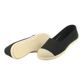 Wishot 32-130 espadrillas ballerine nero 4