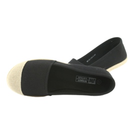 Wishot 32-130 espadrillas ballerine nero 5