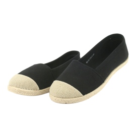 Wishot 32-130 espadrillas ballerine nero 3