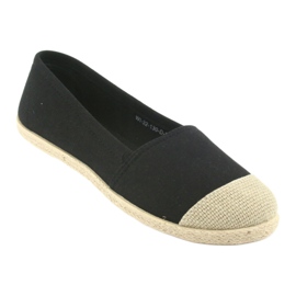 Wishot 32-130 espadrillas ballerine nero 1