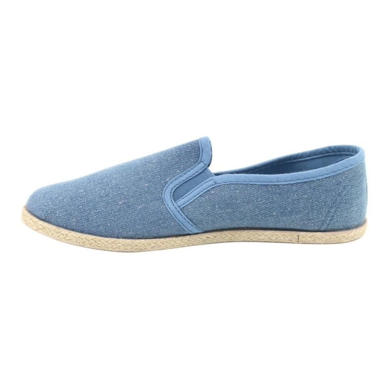 Wishot Espadrillas da donna con glitter 32-187 blu 2
