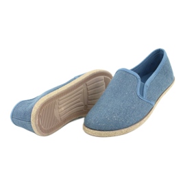 Wishot Espadrillas da donna con glitter 32-187 blu 4