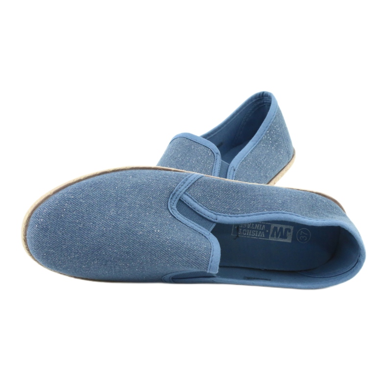 Wishot Espadrillas da donna con glitter 32-187 blu 5