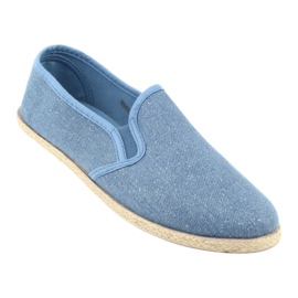 Wishot Espadrillas da donna con glitter 32-187 blu 1