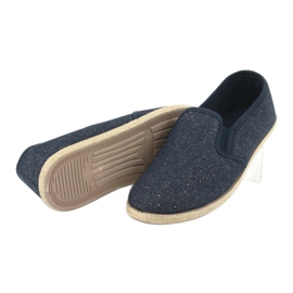 Wishot Espadrillas da donna con glitter 32-187 blu navy 4