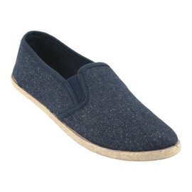 Wishot Espadrillas da donna con glitter 32-187 blu navy 1
