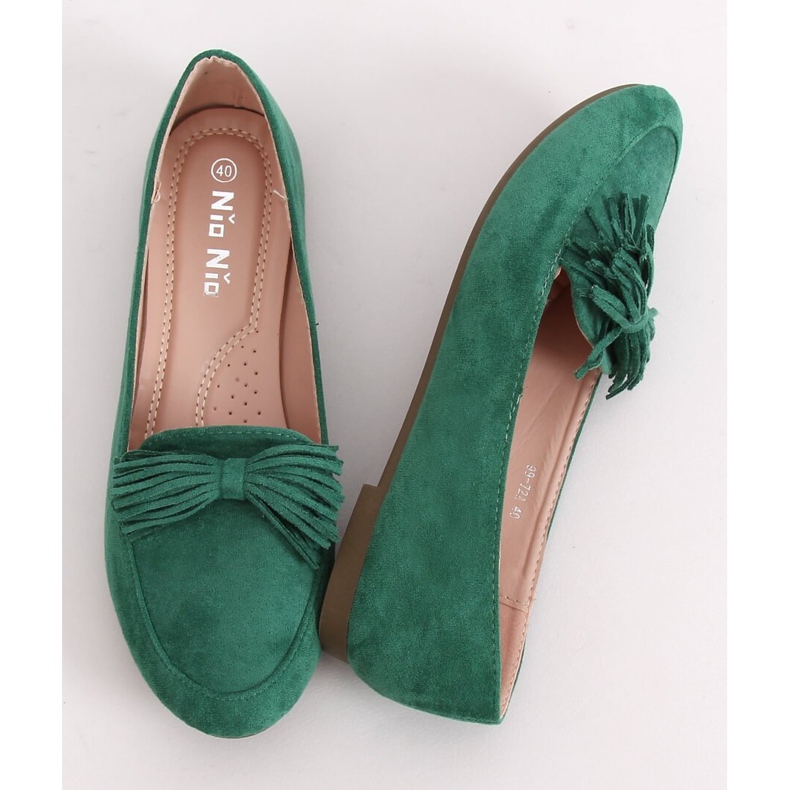 Verde Mocassini da donna 99-72A Verde 1