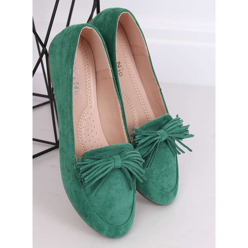 Verde Mocassini da donna 99-72A Verde 2