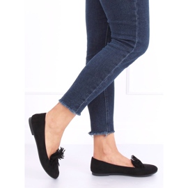 Mocassini da donna neri 99-72A Nero 2
