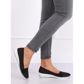Ballerine nere con zeppa S81B001 Nero 1