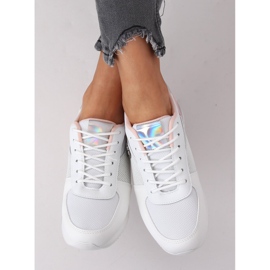 Scarpe sportive da donna bianche e rosa C013 Blanco bianca 1