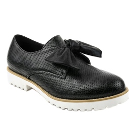 Scarpe slip-on nere con fiocco RS-WED2 nero 1