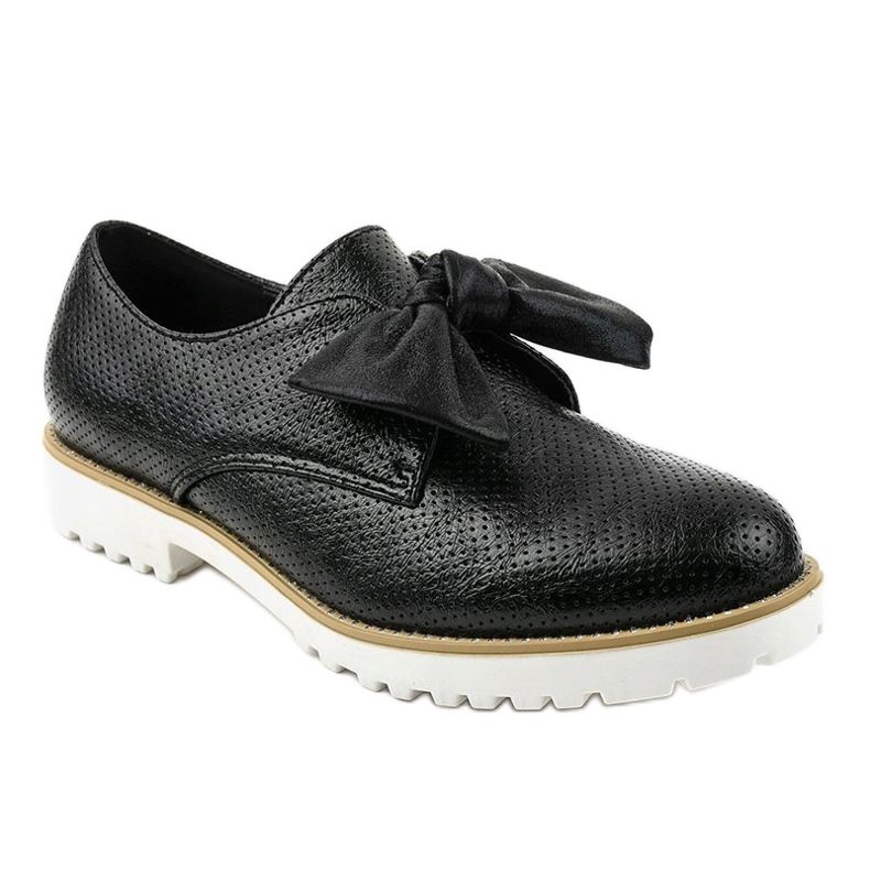 Scarpe slip-on nere con fiocco RS-WED2 nero 1