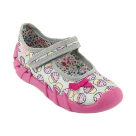 Scarpe per bambini Befado 109P197 rosa grigio 1
