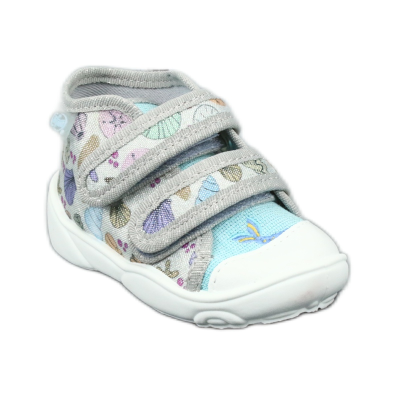 Scarpe per bambini Befado arancione 212P065 blu grigio multicolore 2