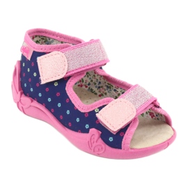 Scarpe per bambini Befado gialle 342P007 blu navy blu rosa 1