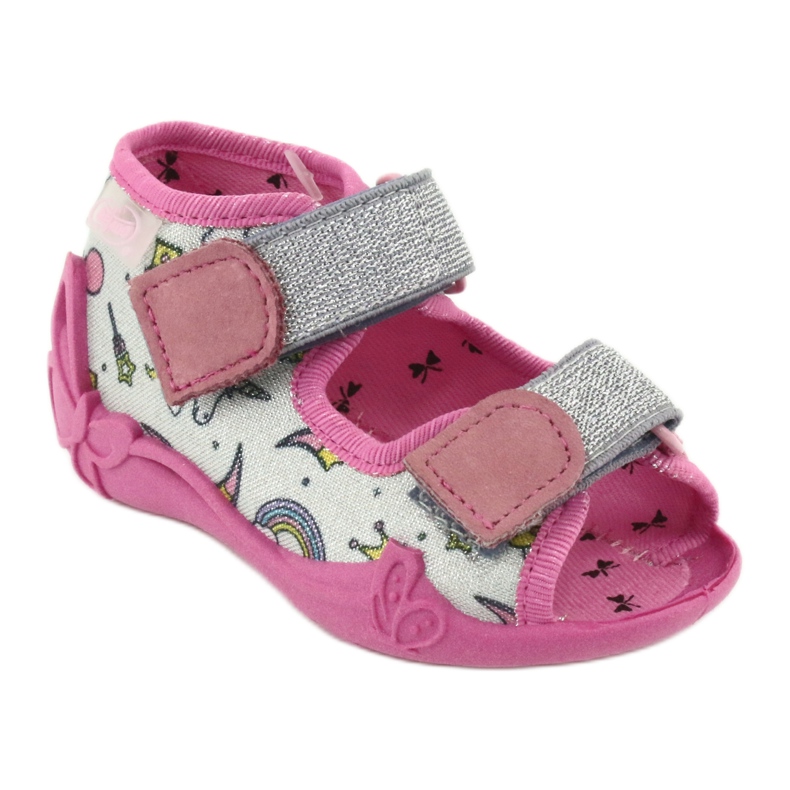 Scarpe per bambini Befado 242P100 rosa grigio 1